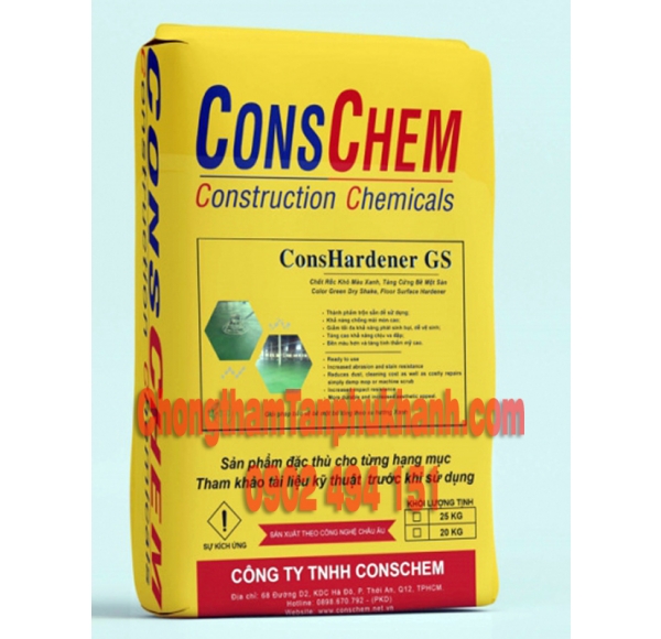 ConsHardener GS Bột Khô xoa nền Hardener Màu Xanh, Tăng Cứng Nền Sàn