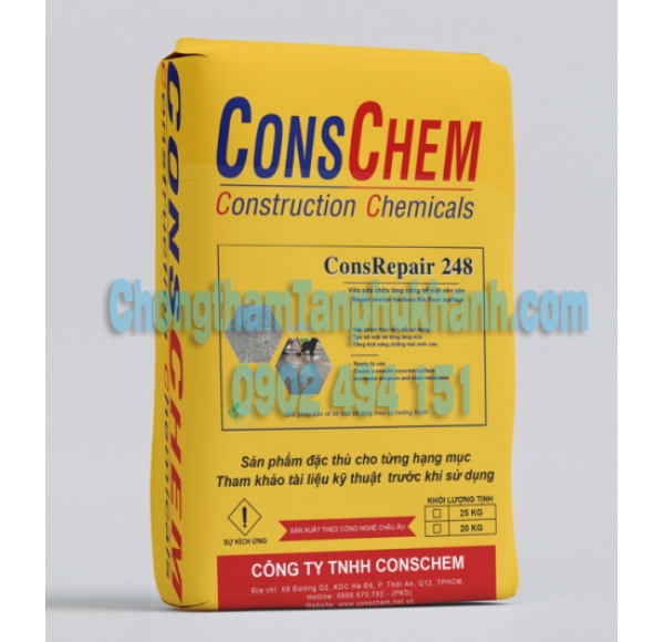 ConsRepair 248 Vữa Sửa Chữa Tăng Cứng Bề Mặt Nền Sàn